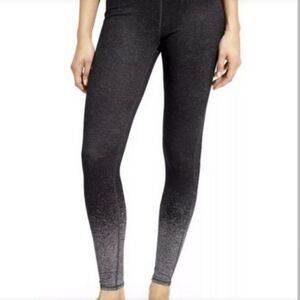 Athleta Women's Glitter Chaturanga Leggings Size M Black & Grey Athleticwear